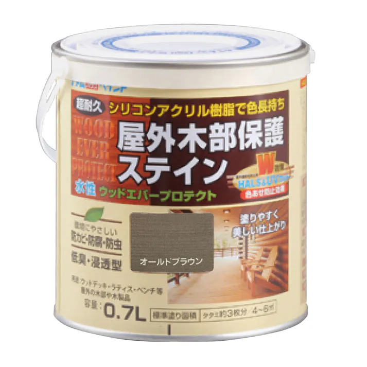 水性ウッドエバープロテクト オールドブラウン 0.7L