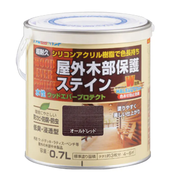 水性ウッドエバープロテクト オールドレッド 0.7L