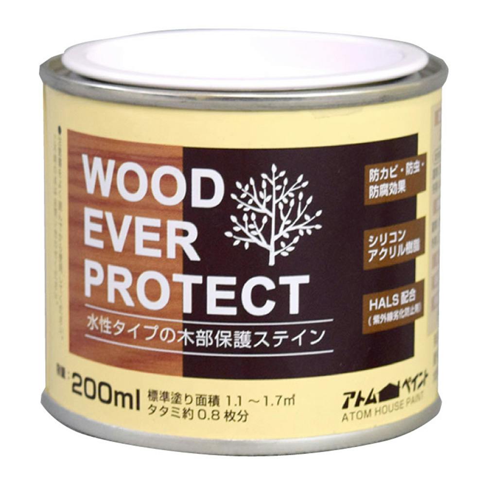 アトムハウスペイント ウッドエバープロテクト オールドレッド 200ml