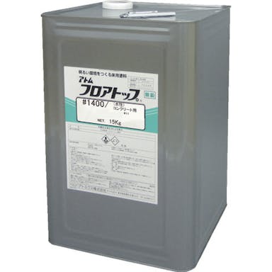 【CAINZ-DASH】アトムサポート 床用塗料　フロアトップ＃１４００　１５ｋｇ　＃１１　グリーン 00001-76120【別送品】