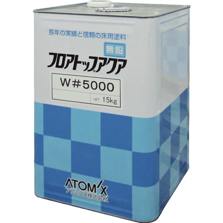【CAINZ-DASH】アトムサポート 床用塗料 フロアトップアクアW#5000 15kg #11 グリーン 00001-76039【別送品】