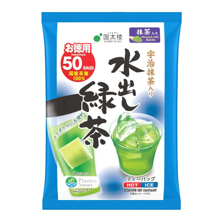国太楼 宇治抹茶入り水出し緑茶 ティーバッグ 50袋
