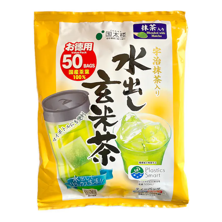 国太楼 抹茶入水出し玄米茶ティーバッグ 50バッグ入