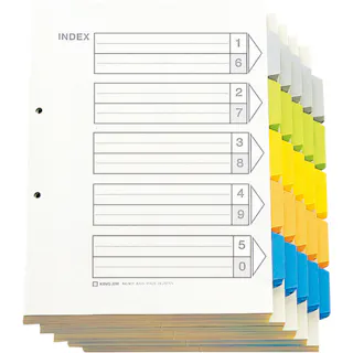 【CAINZ-DASH】キングジム カラ-インデックスA4-S (100組入) 907-100【別送品】