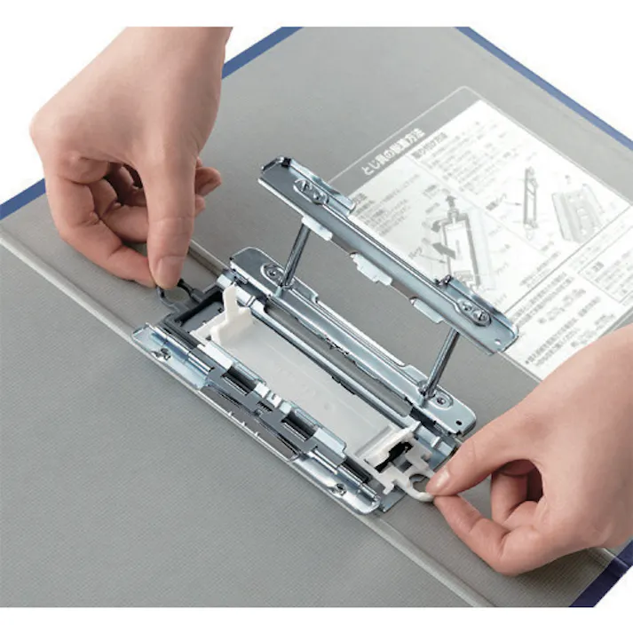 【CAINZ-DASH】キングジム キングファイル スーパードッチ<脱・着>イージー A4ヨコ型 青 とじ厚50mm 500枚 2485ABLUE【別送品】