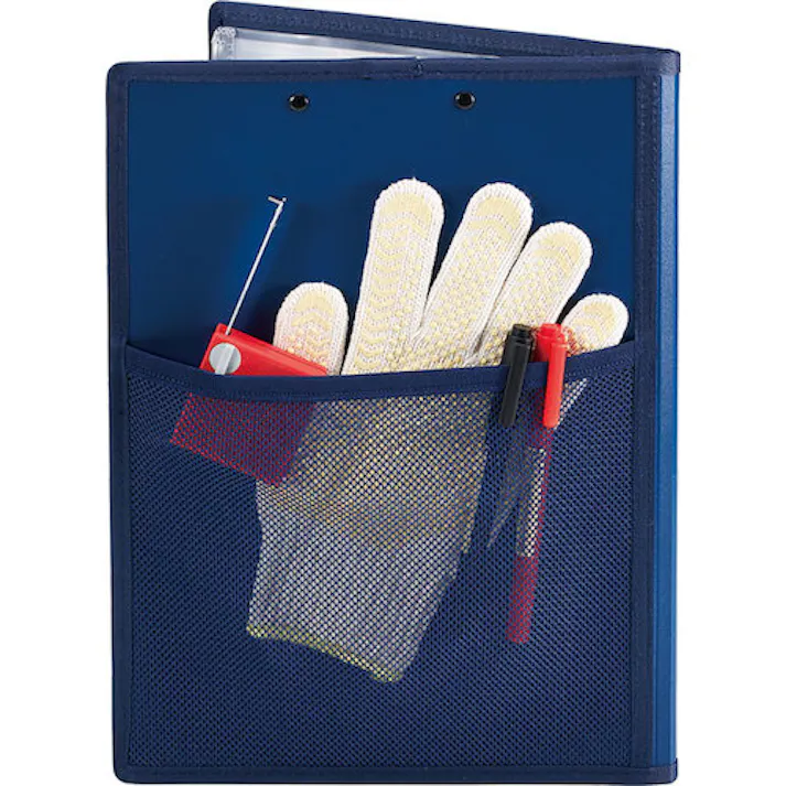 【CAINZ-DASH】キングジム オ-ルインクリップボ-ド(カバー付) A4 黒 短辺とじ 収納約30枚 5995-BK【別送品】