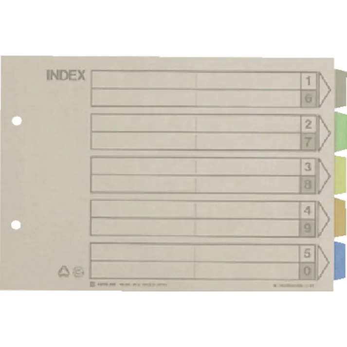 【CAINZ-DASH】キングジム カラ-インデックス 10×278×278mm 906【別送品】