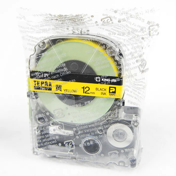 キングジム テプラ PRO テープ パステル SC12Y 12mm 黄
