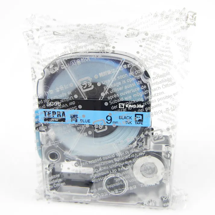 キングジム テプラ PRO テープ パステル SC9B 9mm 青