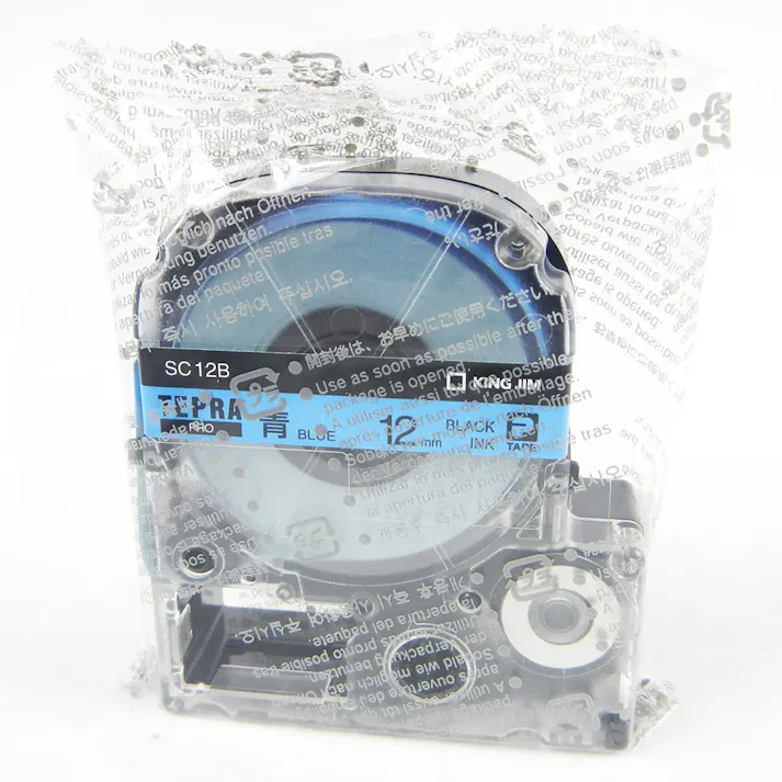 キングジム テプラ PRO テープ パステル SC12B 12mm 青