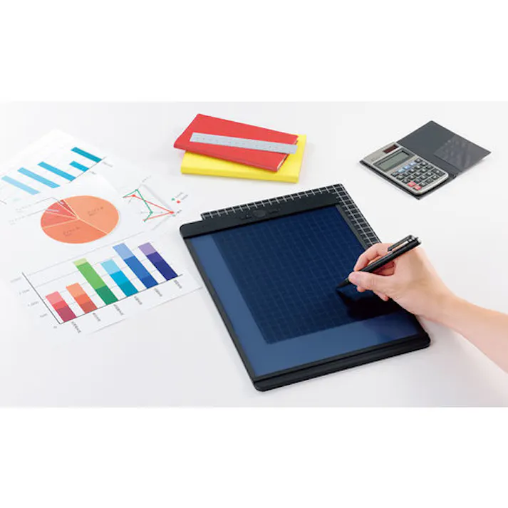 【CAINZ-DASH】キングジム ブギ-ボ-ド 電子メモパッド 画面13.8インチ(279×216mm) 黒 BB-11-K【別送品】