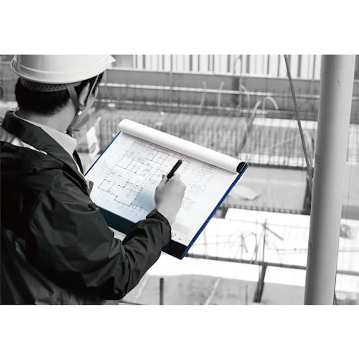 【CAINZ-DASH】キングジム クリツプボ-ド マグフラツプ A4 青 長辺とじ 収納約30枚 背面・底面フラップ付き 5075-B【別送品】