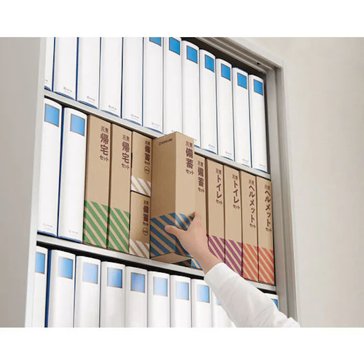 【CAINZ-DASH】キングジム 防災用品 災害ヘルメットセット HMS-200【別送品】