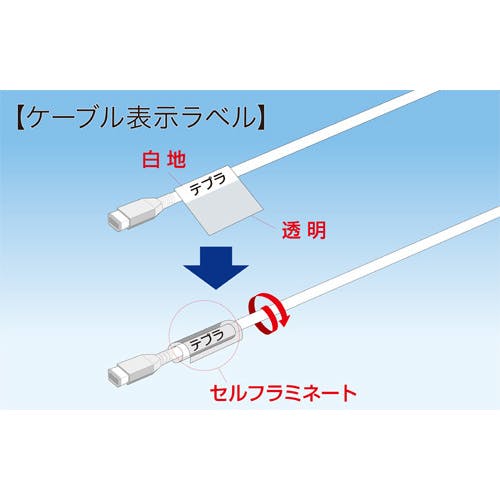 CAINZ-DASH】キングジム 【純正】「テプラ」PROテープ ケーブル表示