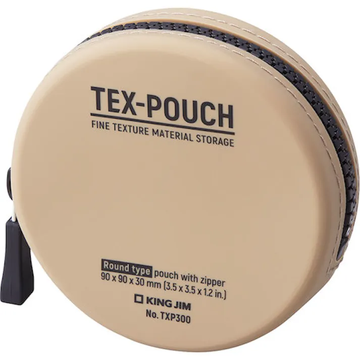 【CAINZ-DASH】キングジム TEX-POUCH ROUND へ- TXP300-BE【別送品】