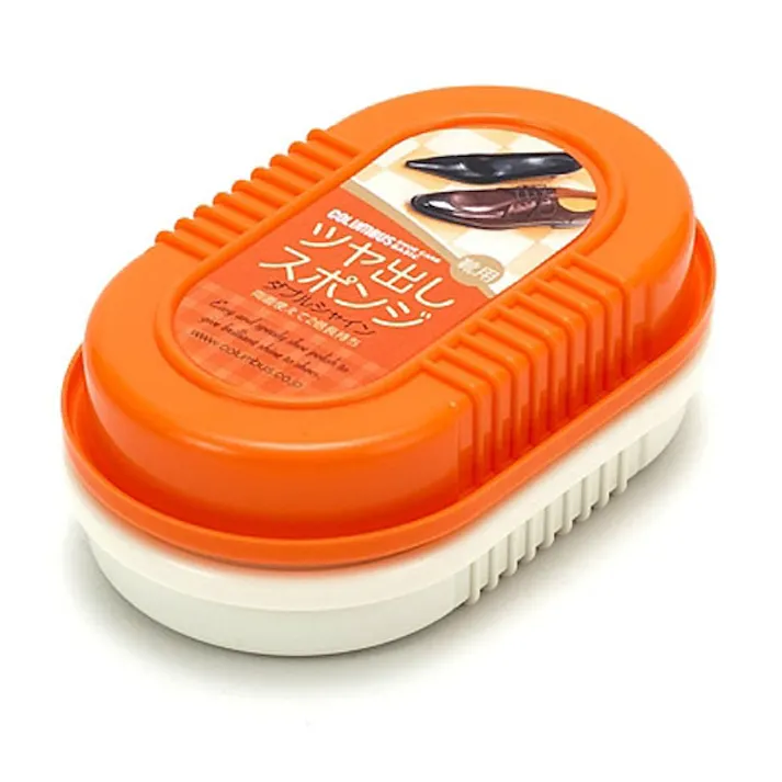 靴用ツヤ出しスポンジ ベーシックダブルシャイン