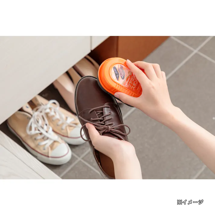 靴用ツヤ出しスポンジ ベーシックダブルシャイン