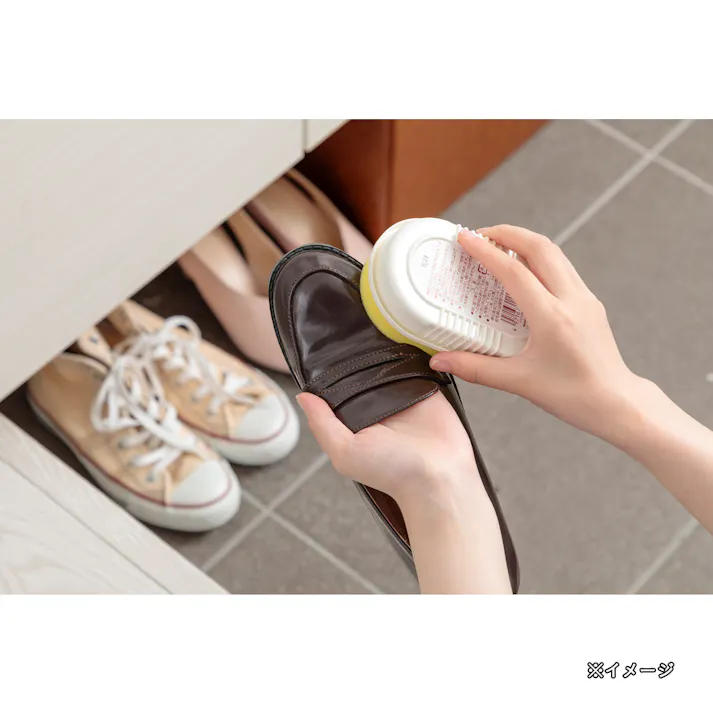 靴用ツヤ出しスポンジ ベーシックダブルシャイン