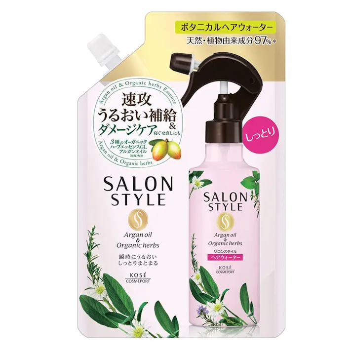 コーセーコスメポート サロンスタイル ボタニカル トリートメントヘアウォーター しっとり 詰替 450ml