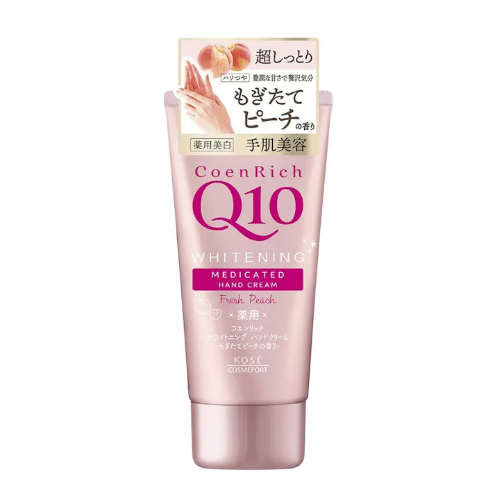 コーセーコスメポート コエンリッチ 薬用ホワイトニング ハンドクリーム もぎたてピーチの香り 80g