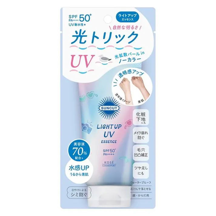 【10倍ポイント対象】コーセーコスメポート サンカット ライトアップUV エッセンス SPF50+ PA++++ 80g 顔 からだ