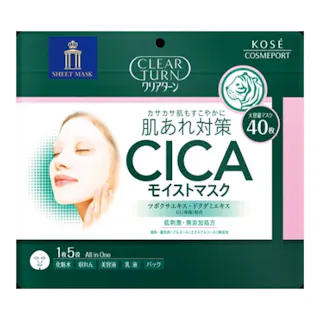コーセーコスメポート クリアターン CICAモイストマスク 40枚入