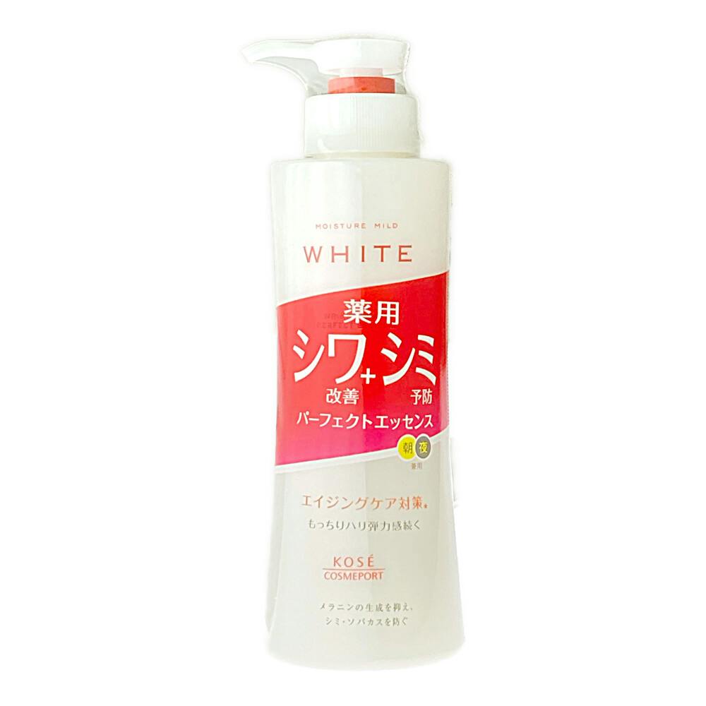 コーセーコスメポート モイスチュアマイルド ホワイト リンクルケア パーフェクトエッセンス 230ml 化粧水・乳液 コーセーコスメポート モイスチュアマイルド ホワイト リンクルケア パーフェクトエッセンス 230ml 化粧水・乳液
