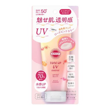 【ポイント10倍】コーセーコスメポート サンカット トーンアップUVエッセンス ローズピンク SPF50+ PA++++ 80g