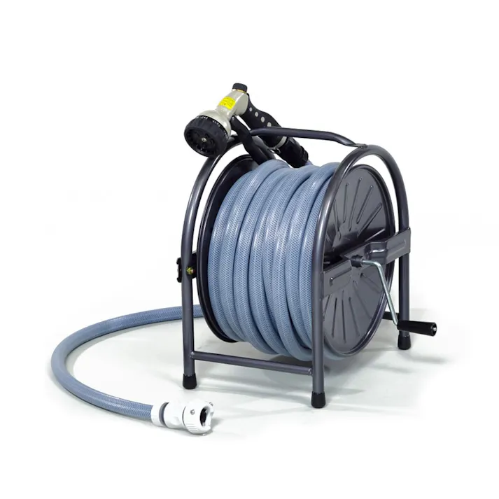 スチールホースリールセット20m HR-S20(GY)(販売終了)