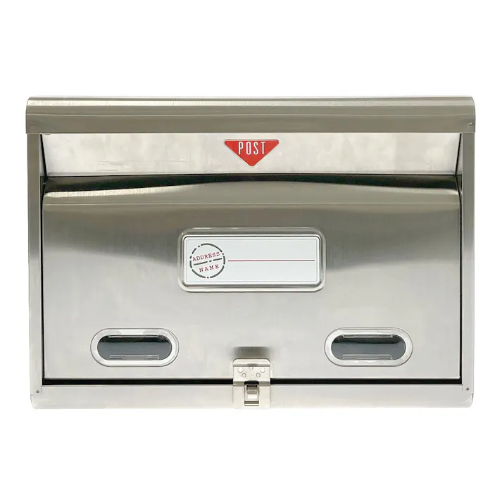家庭用郵便ポスト シルバー PS-50H 幅36.1cm 高さ26cm 奥行15.1cm