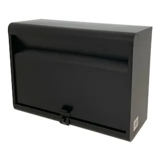 家庭用郵便ポスト マットブラック FH-50(MBK) 幅36.1cm 高さ26cm 奥行15.1cm