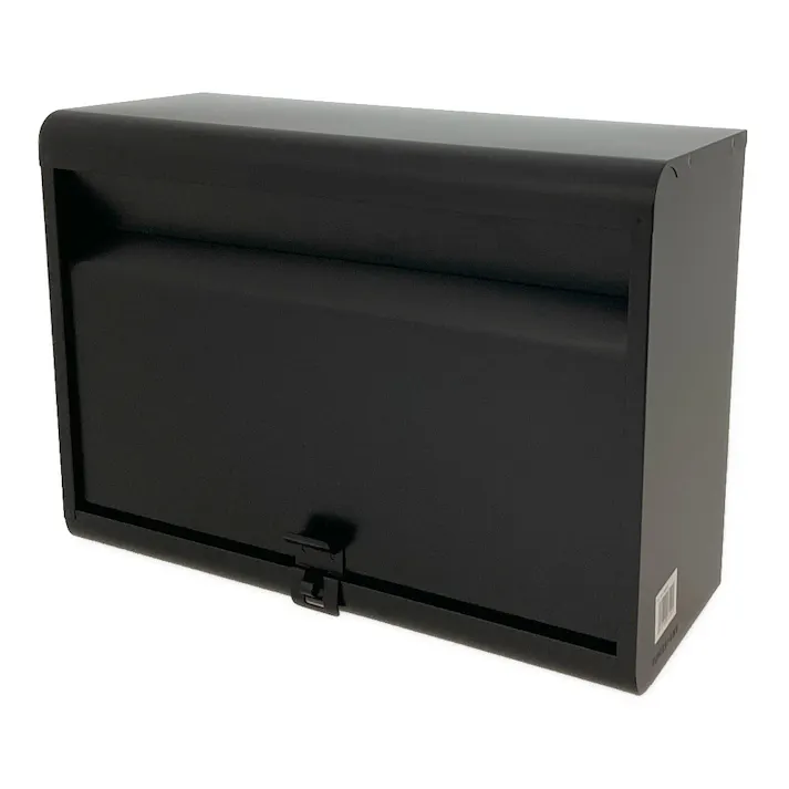 家庭用郵便ポスト マットブラック FH-50(MBK) 幅36.1cm 高さ26cm 奥行15.1cm
