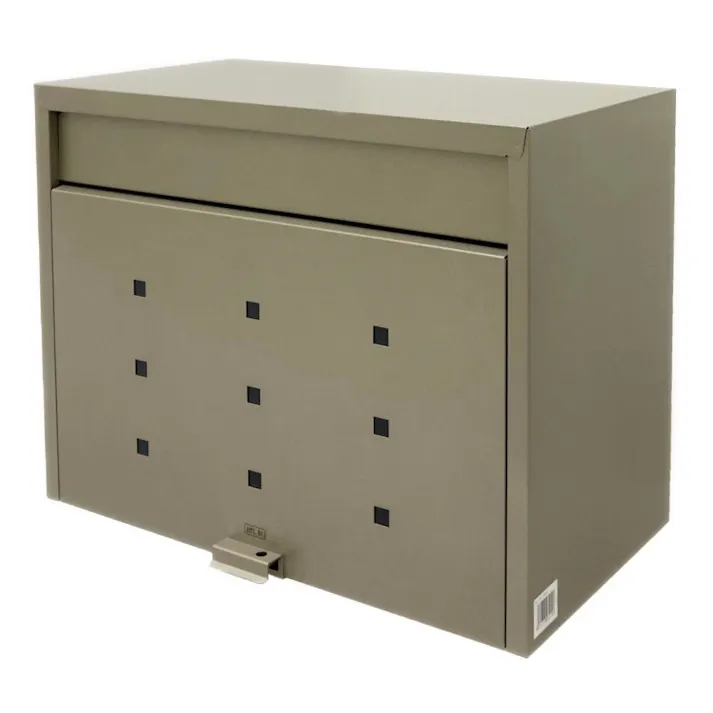 大型郵便ポスト チタングレー FH-70(TGY) 幅43cm 高さ33cm 奥行25cm