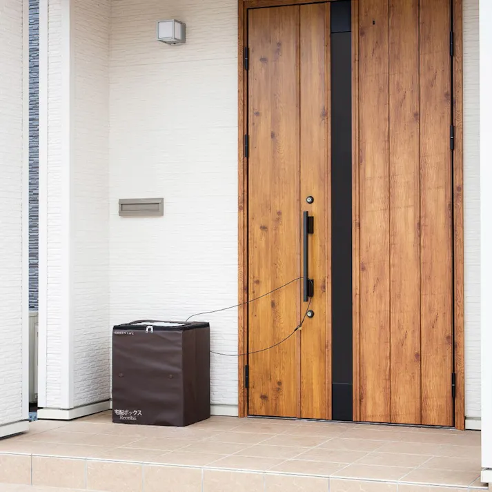 折りたたみソフト宅配ボックス レシーボ ブラウン TRO-3452(BR) 幅44cm 高さ52cm 奥行34cm