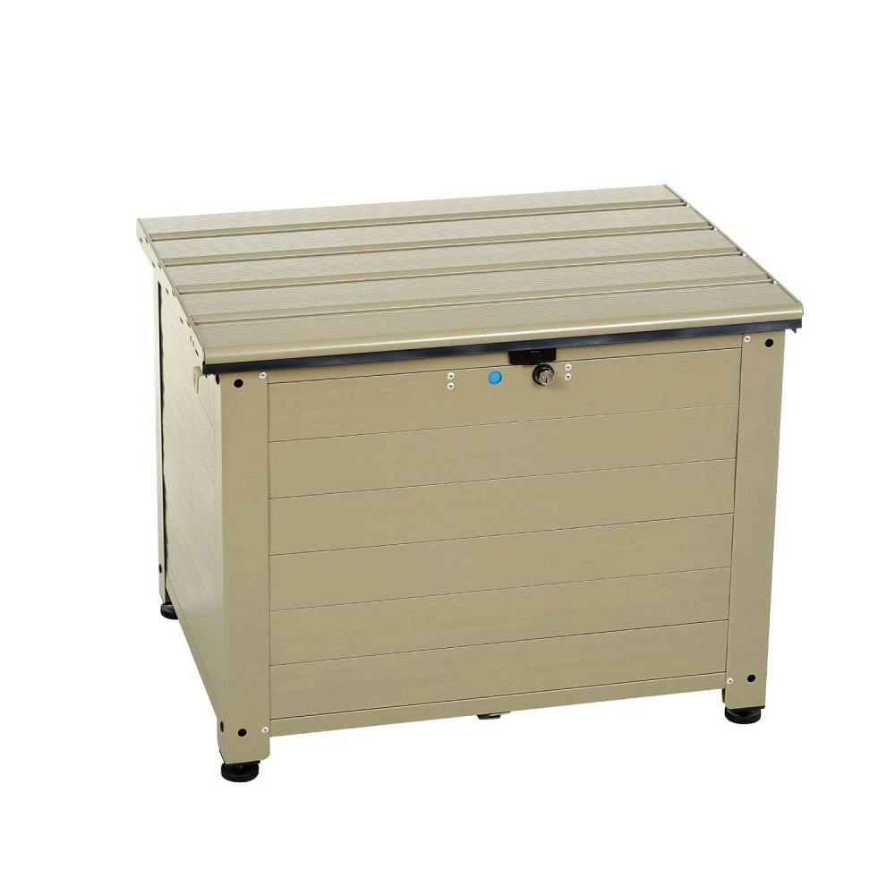 【匿名配送】ガイガン　セット アルミベンチ型宅配ボックス レシーボ TRA-64 TGY 幅64cm 高さ