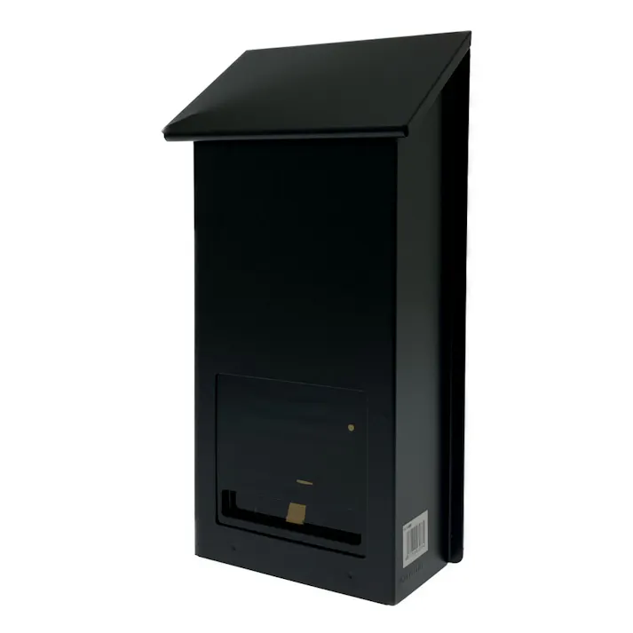 家庭用郵便ポスト マットブラック FH-10(MBK) 幅18cm 高さ34.5cm 奥行9.5cm