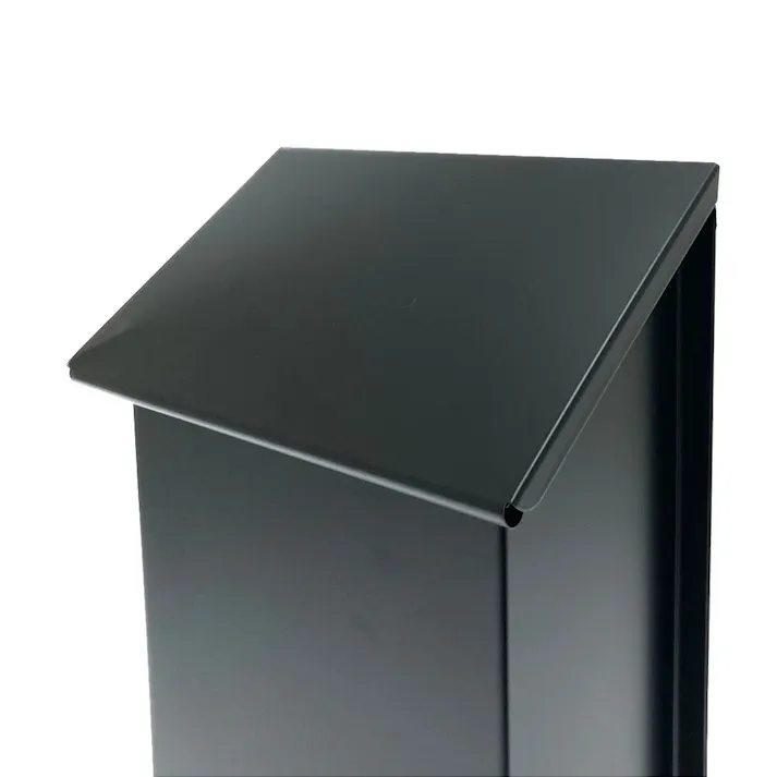 家庭用郵便ポスト マットブラック FH-10(MBK) 幅18cm 高さ34.5cm 奥行9.5cm