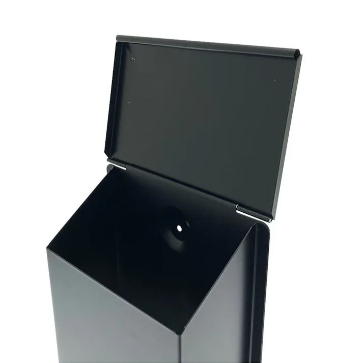 家庭用郵便ポスト マットブラック FH-10(MBK) 幅18cm 高さ34.5cm 奥行9.5cm