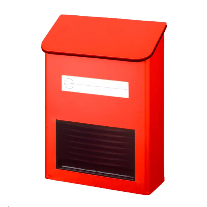 縦型スチールポスト レッド FH-20(R) 幅25.5cm 高さ33.5cm 奥行12cm