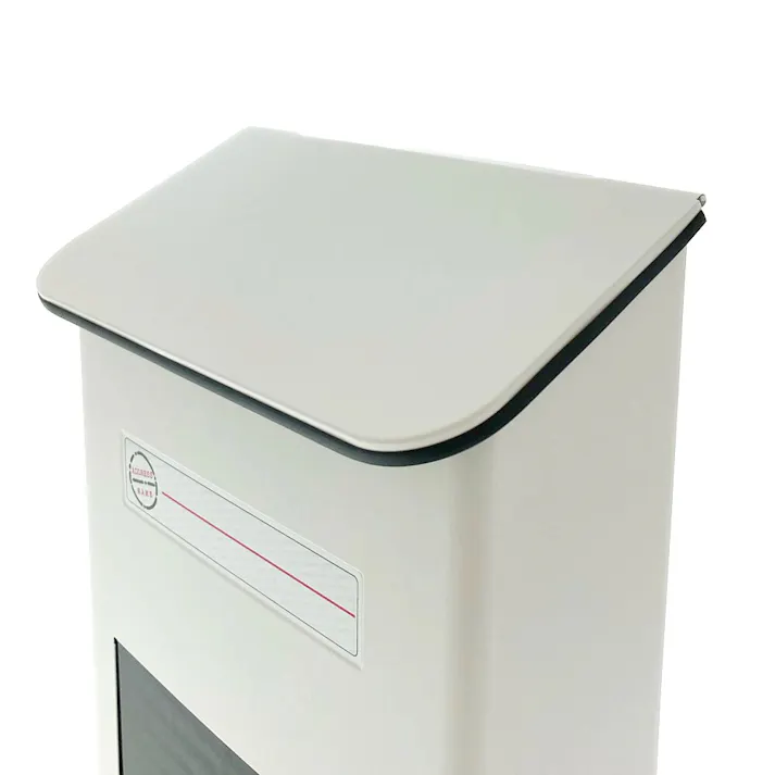 家庭用郵便ポスト 縦型スチールポスト ホワイト FH-20(W) 幅25.5cm 高さ33.5cm 奥行12cm