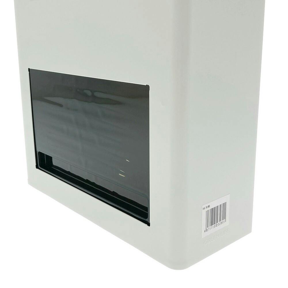 家庭用郵便ポスト 縦型スチールポスト ホワイト FH-20(W) 幅25.5cm 高