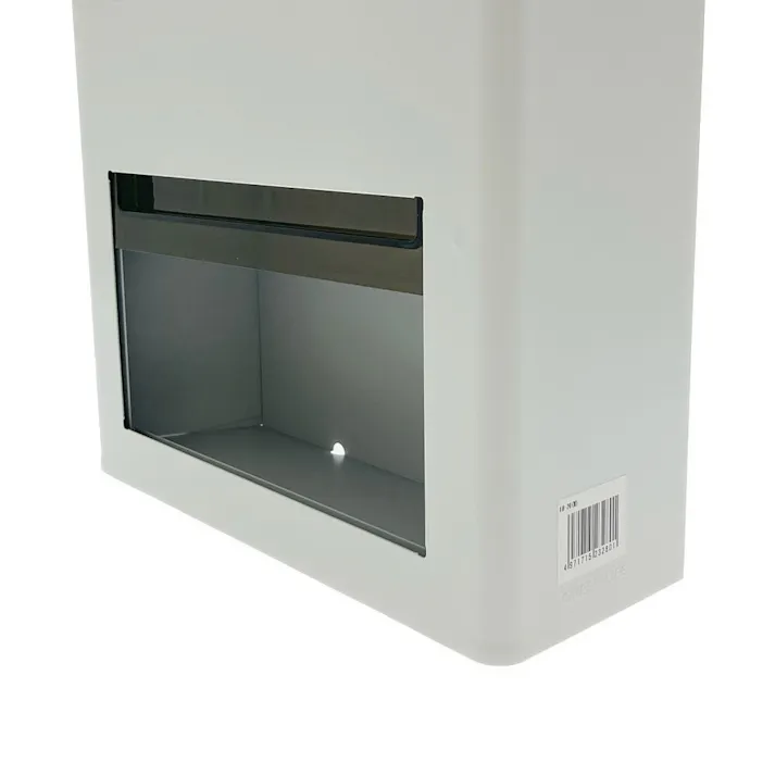 家庭用郵便ポスト 縦型スチールポスト ホワイト FH-20(W) 幅25.5cm 高さ33.5cm 奥行12cm