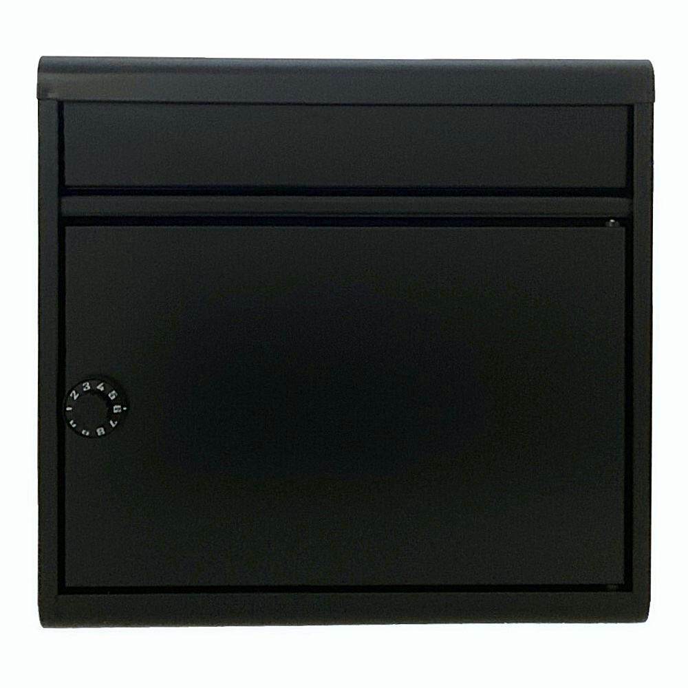 片手で開閉ポスト ダイヤル錠付 マットブラック FH-614DK(MBK