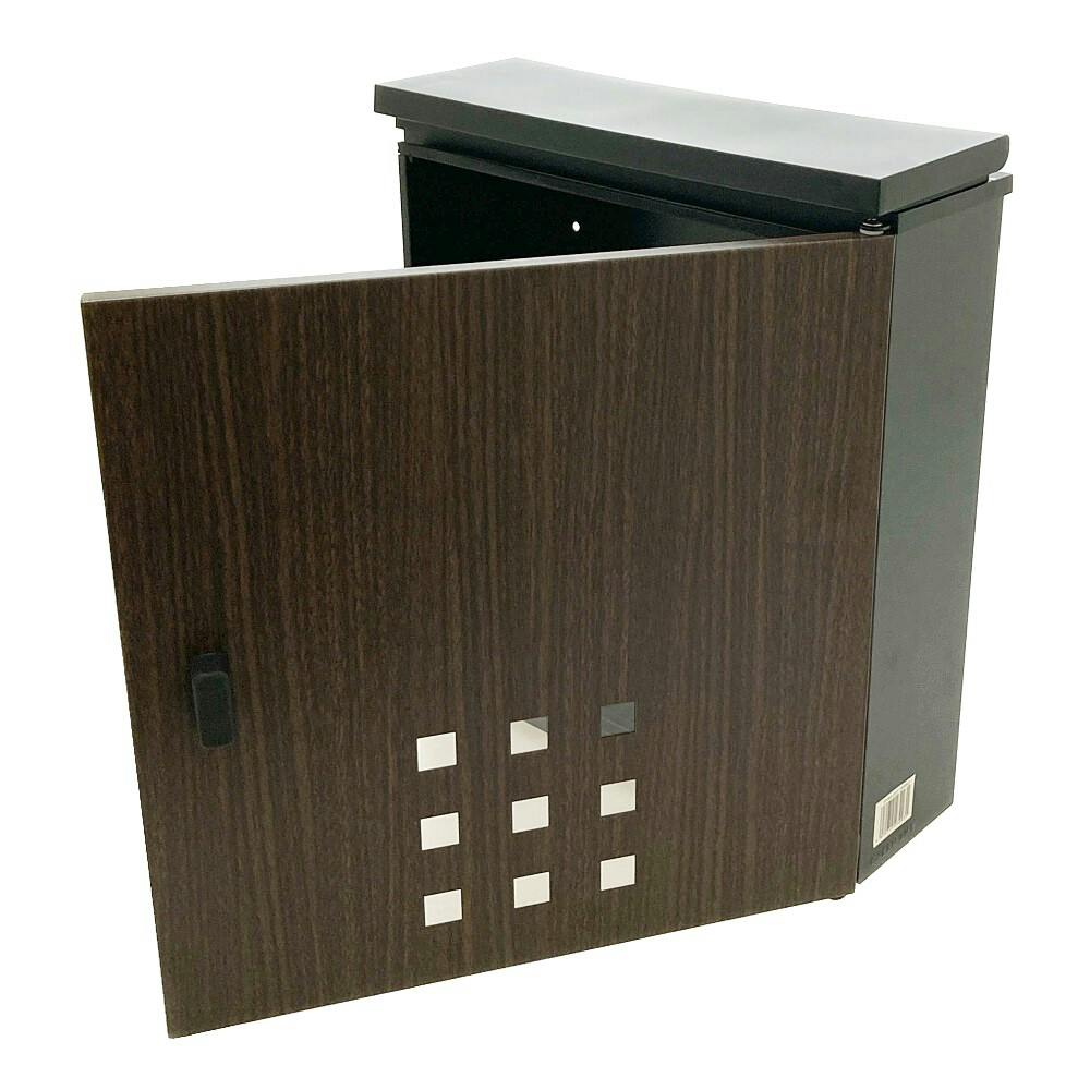 縦型木目調メール便ポスト 木目/マットブラック FHM-220(MBK) 郵便
