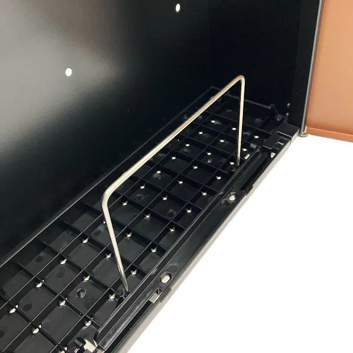 縦型木目調メール便ポスト 木目/マットブラック FHM-220(MBK) 郵便ポスト 幅32cm 高さ36cm 奥行12.5cm