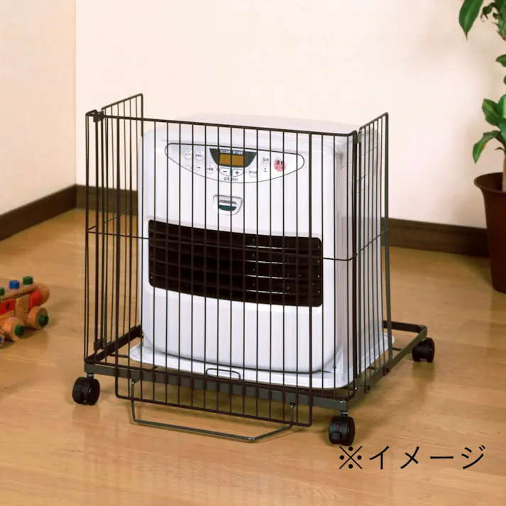 石油・ガス兼用キャスター付ファンヒーターガード