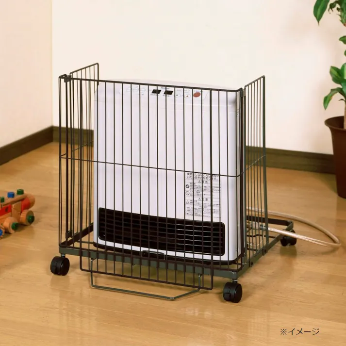 石油・ガス兼用キャスター付ファンヒーターガード