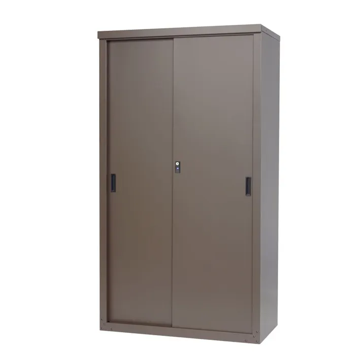 家庭用収納庫 幅89cm 奥行47cm 高さ162cm ブラウン HS-162(AMBR)