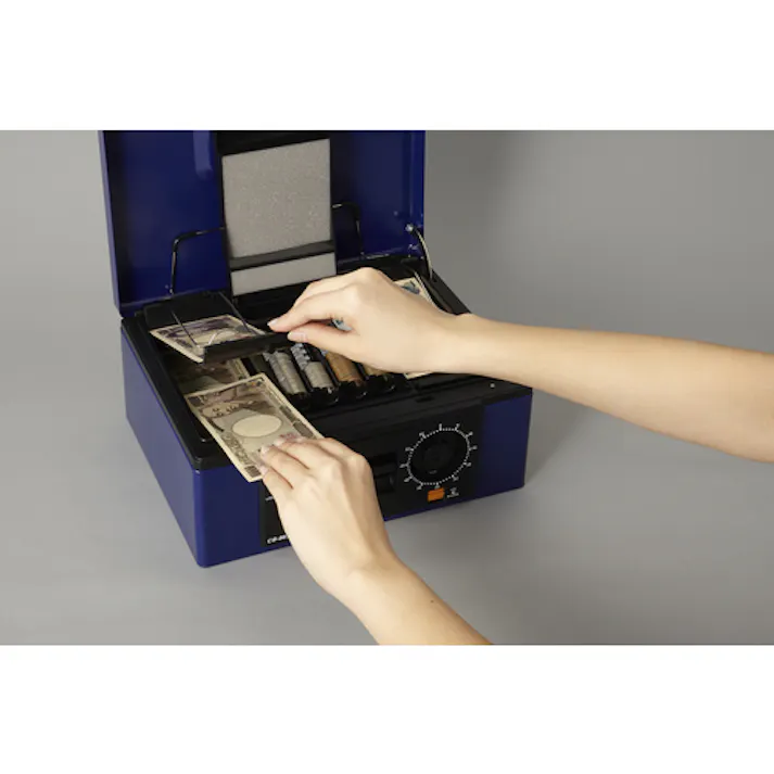 【CAINZ-DASH】カール事務器 手提げ金庫 キャッシュボックス CB-8670 ブルー B5サイズ CB-8670【別送品】