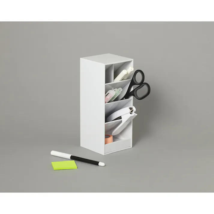 【CAINZ-DASH】カール事務器 ペンスタンド ツールスタンド(L) ホワイト TS-002-W【別送品】